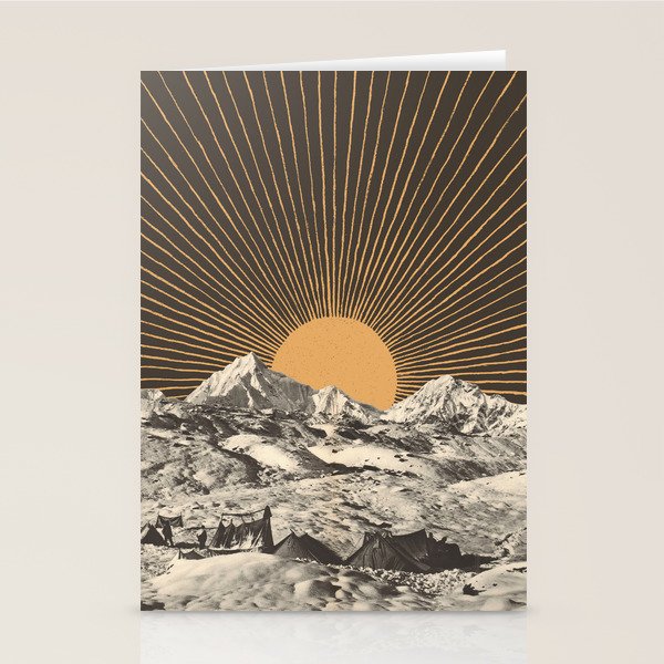 Mountainscape 6 - Night Sun Stationery Card Gallery Image 2