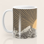 Mountainscape 6 - Night Sun Coffee Mug Gallery Image 3