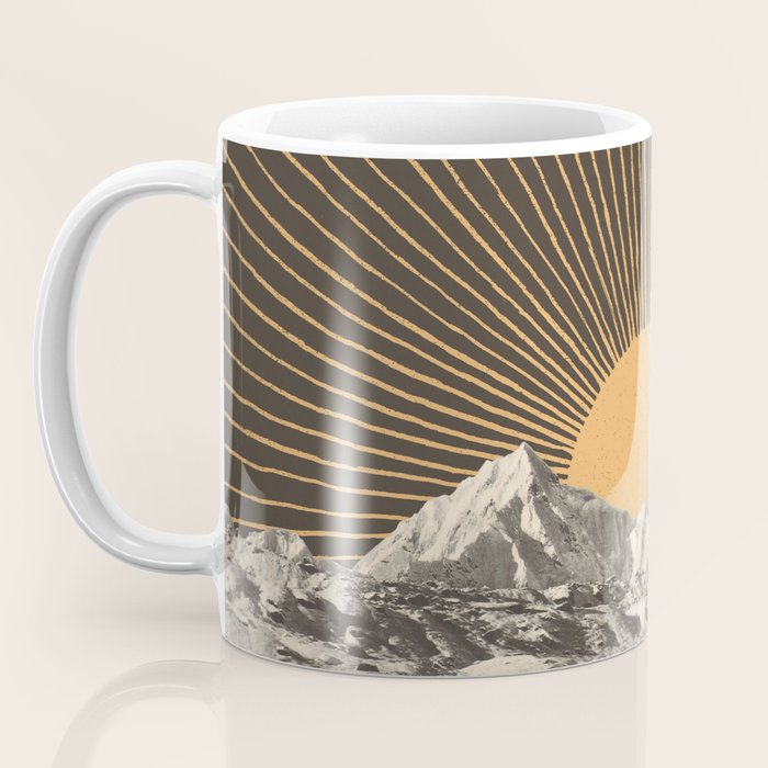 Mountainscape 6 - Night Sun Coffee Mug Gallery Image 3