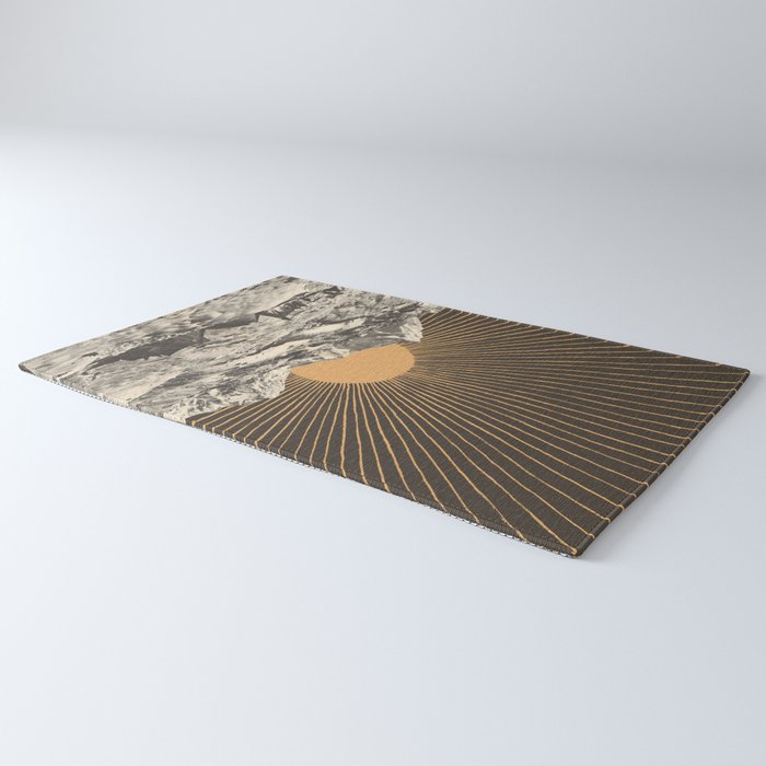 Mountainscape 6 - Night Sun Rug Gallery Image 3