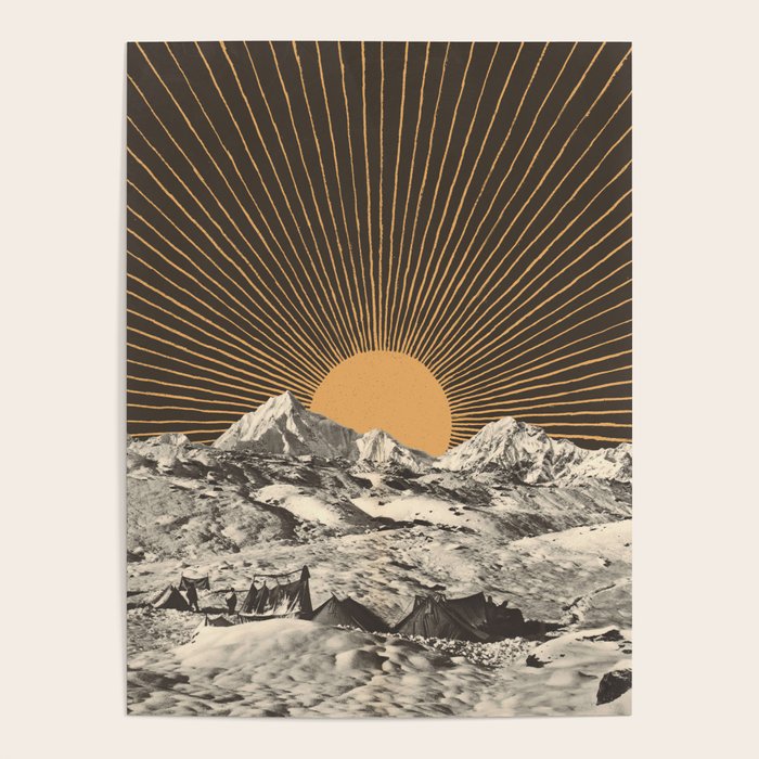 Mountainscape 6 - Night Sun Poster Gallery Image 4