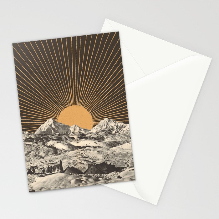 Mountainscape 6 - Night Sun Stationery Card Gallery Image 2