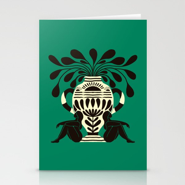 Greco Ladies and Vase Stationery Card Gallery Image 2
