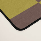 Chocolate x Yellow Chartreuse Mixed Checker Desk Mat Gallery Image 4