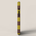 Chocolate x Yellow Chartreuse Mixed Checker iPhone Case Gallery Image 2
