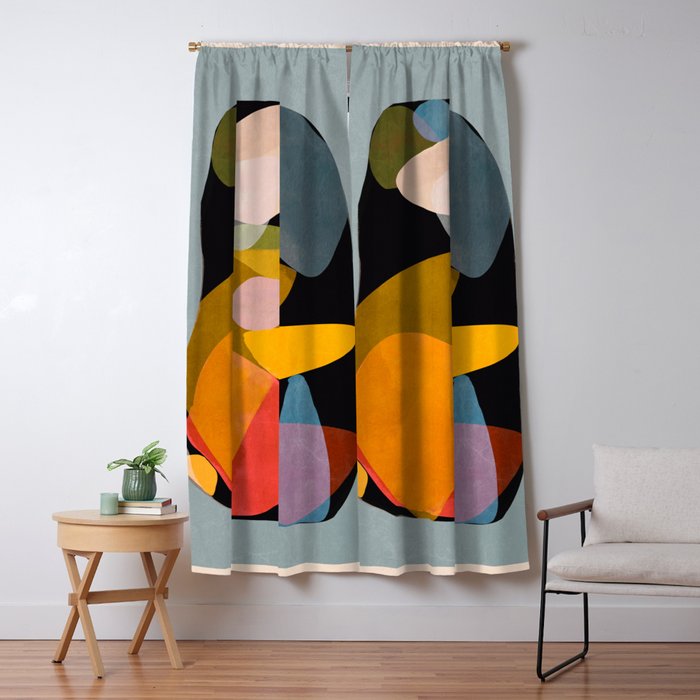 Modern Abstract Art 63 Window Curtain Gallery Image 5