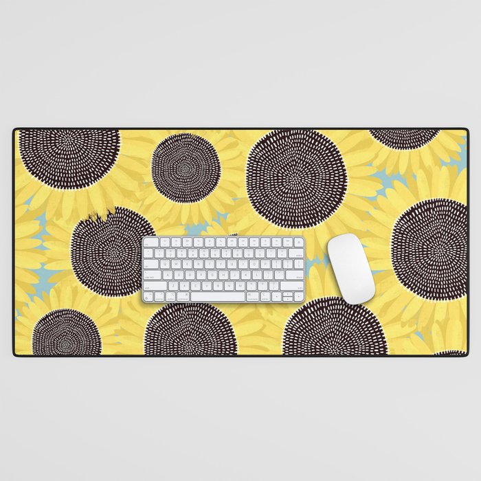 Sunflower and summer Desk Mat Gallery Image 1