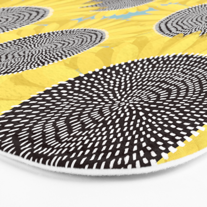 Sunflower and summer Bath Mat Gallery Image 3