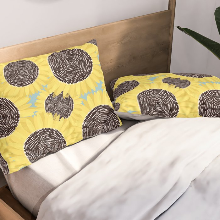 Sunflower and summer Pillow Sham Gallery Image 2