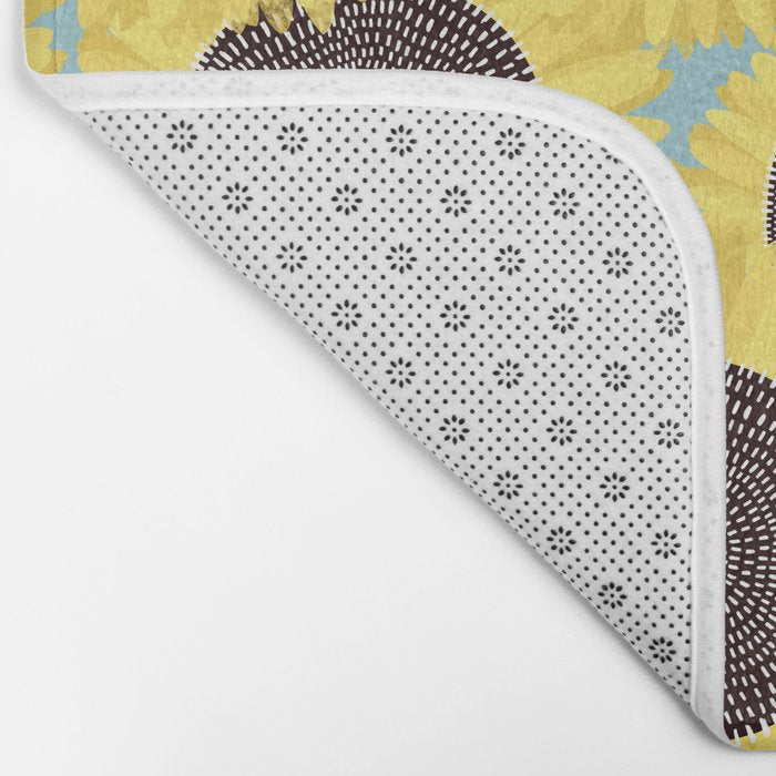 Sunflower and summer Bath Mat Gallery Image 2