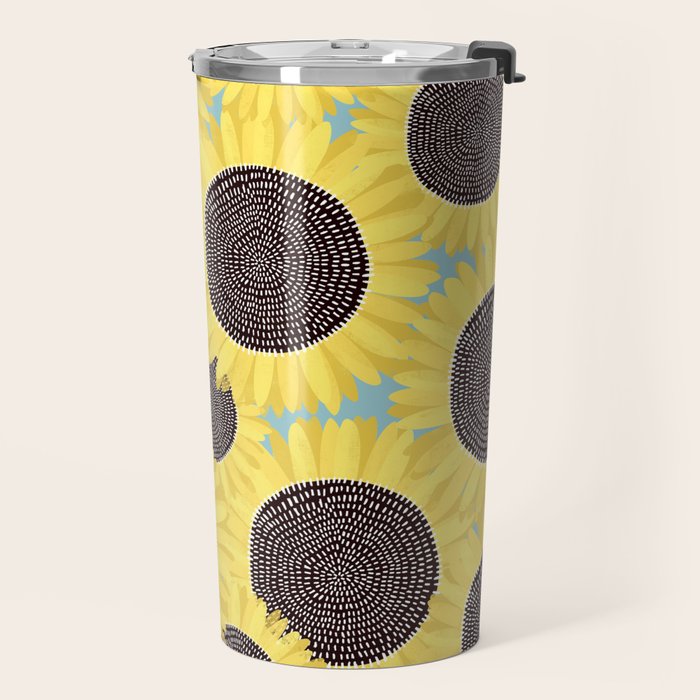 Sunflower and summer Travel Mug Gallery Image 2