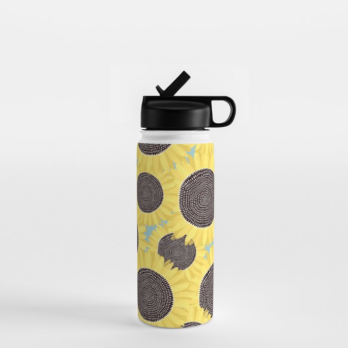 Sunflower and summer Water Bottle Gallery Image 1