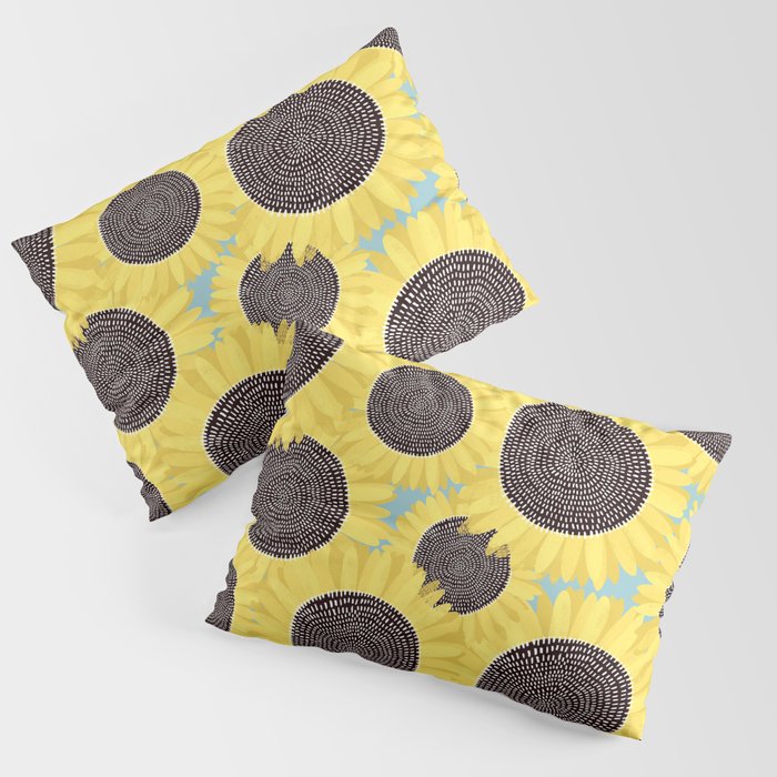 Sunflower and summer Pillow Sham Gallery Image 3