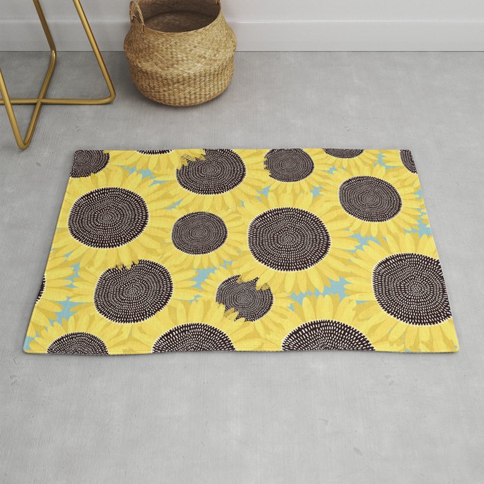 Sunflower and summer Rug Gallery Image 1