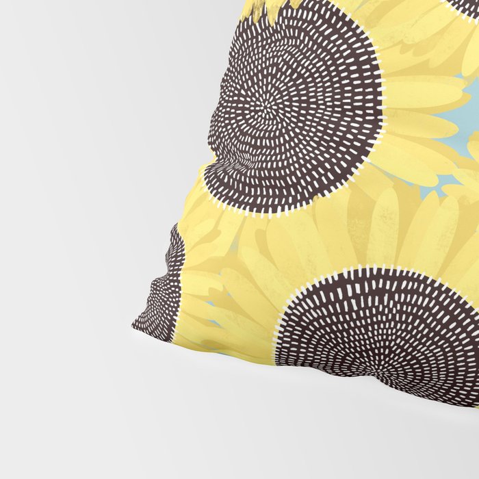Sunflower and summer Pillow Sham Gallery Image 4