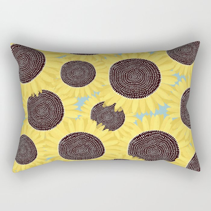 Sunflower and summer Rectangular Pillow Gallery Image 2