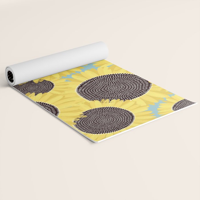 Sunflower and summer Yoga Mat Gallery Image 2