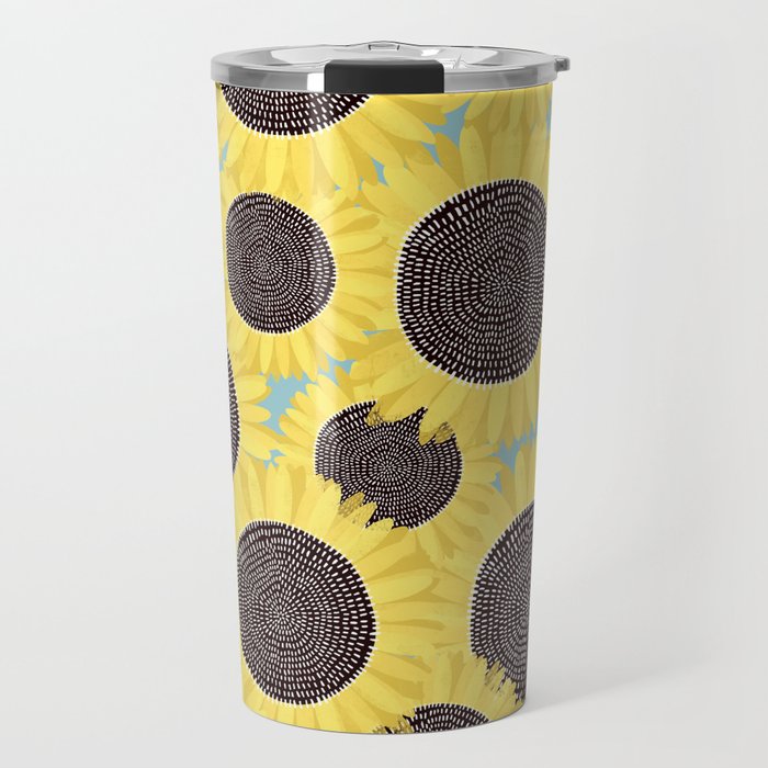 Sunflower and summer Travel Mug Gallery Image 1