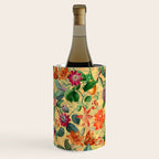 Exotic Sunny Vintage Passionflower Garden Wine Chiller Gallery Image 1