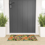 Exotic Sunny Vintage Passionflower Garden Welcome Mat Gallery Image 3