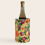Exotic Sunny Vintage Passionflower Garden Wine Chiller Gallery Image 2