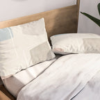 Neutral Minimalist Abstract Artwork Pillow Sham Gallery Image 2