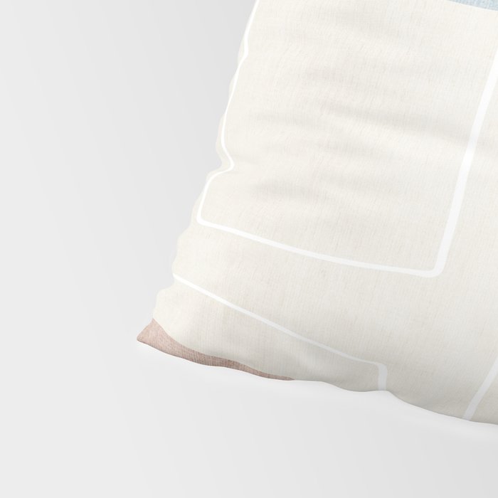 Neutral Minimalist Abstract Artwork Pillow Sham Gallery Image 4