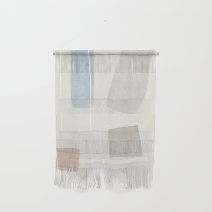 Neutral Minimalist Abstract Artwork Wall Hanging Gallery Image 1