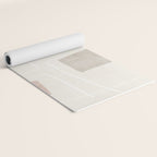 Neutral Minimalist Abstract Artwork Yoga Mat Gallery Image 2