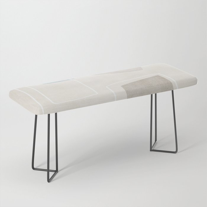 Neutral Minimalist Abstract Artwork Bench Gallery Image 1