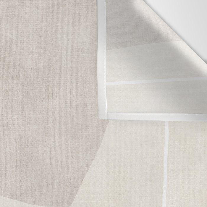 Neutral Minimalist Abstract Artwork Wall Tapestry Gallery Image 3
