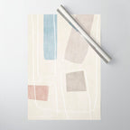 Neutral Minimalist Abstract Artwork Wrapping Paper Gallery Image 1