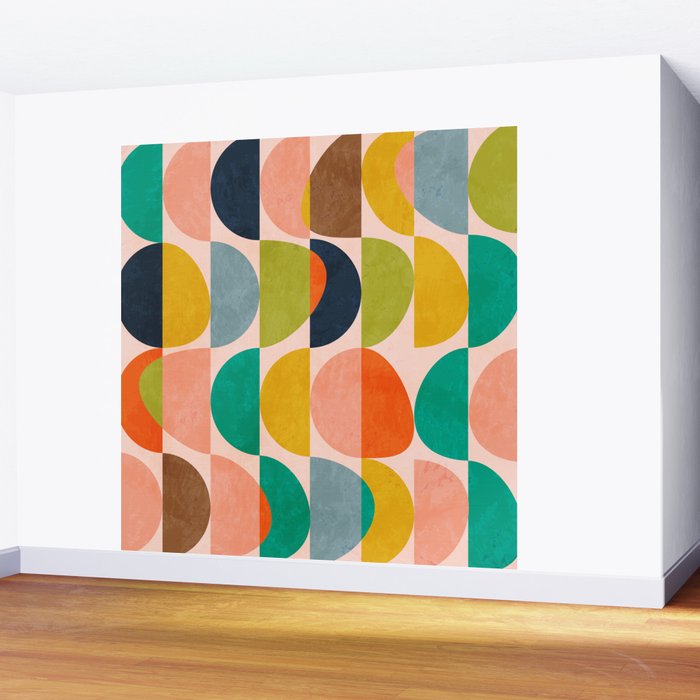 shapes abstract II Wall Mural Gallery Image 2