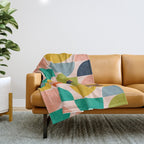 shapes abstract II Throw Blanket Gallery Image 1
