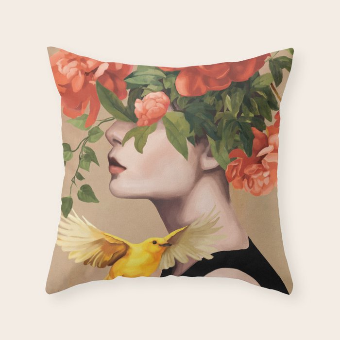 Blooming Essence Throw Pillow Gallery Image 6