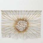 Gold Sunflower Drawing Wall Hanging Gallery Image 1