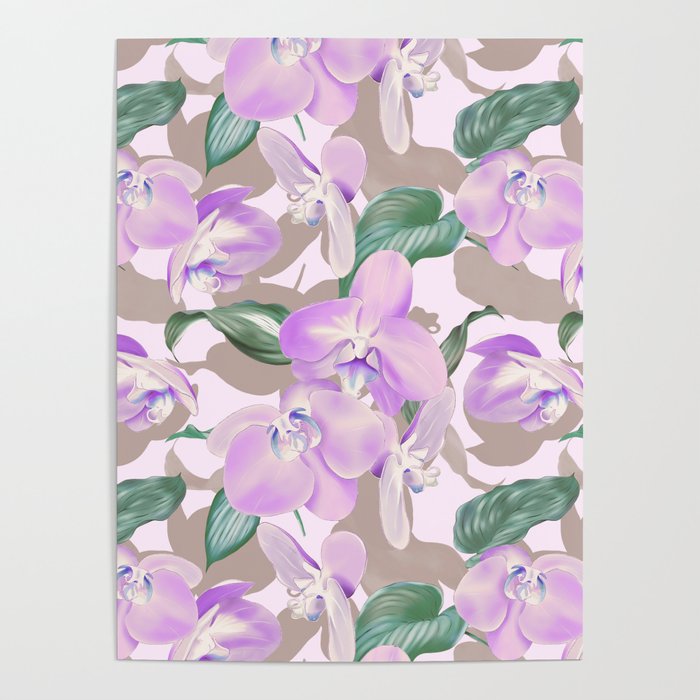 Lovely lilac exotic flowers L Poster Gallery Image 4