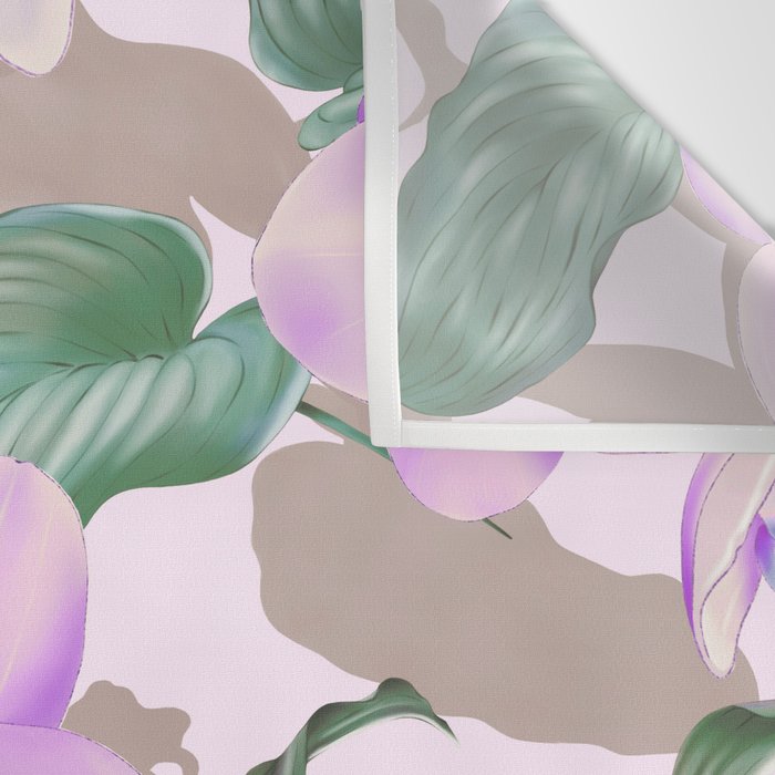 Lovely lilac exotic flowers L Wall Tapestry Gallery Image 3