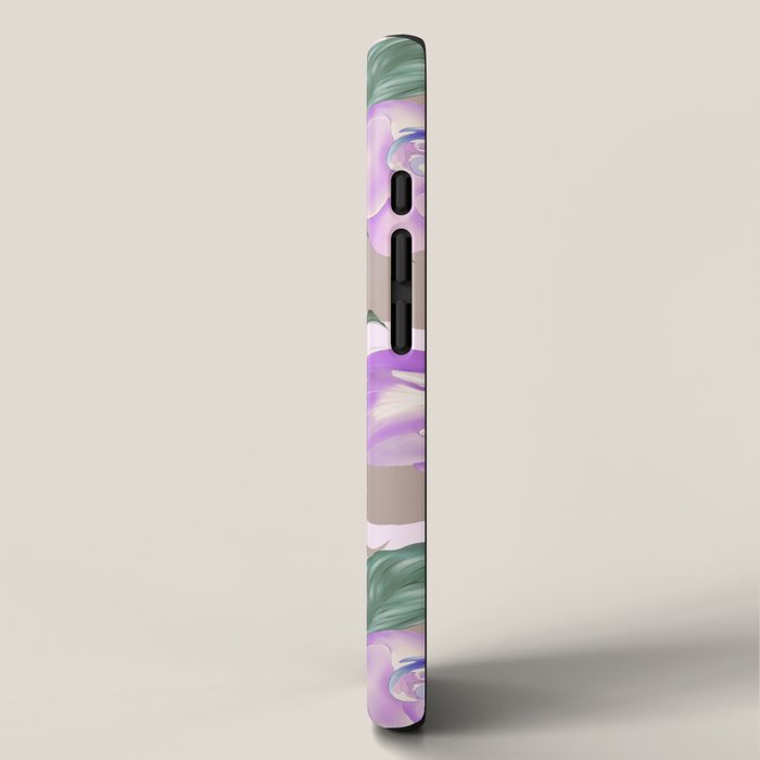 Lovely lilac exotic flowers L iPhone Case Gallery Image 2