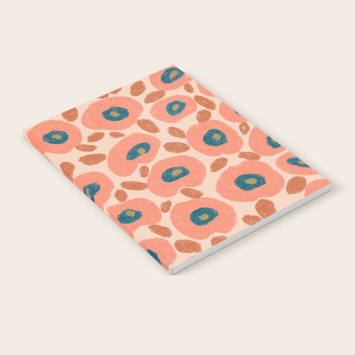Textured Bold Flower - Peach Notebook Gallery Image 2