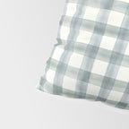 watercolor plaid - muted blue Pillow Sham Gallery Image 4