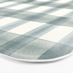 watercolor plaid - muted blue Bath Mat Gallery Image 3