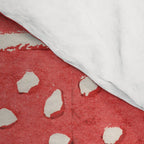 Red Flower / Lino Print Comforter Gallery Image 4