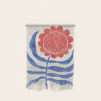 Red Flower / Lino Print Wall Hanging Gallery Image 1