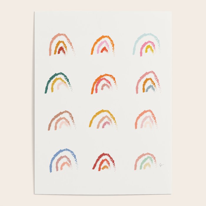 Pastel Rainbows Poster Gallery Image 1