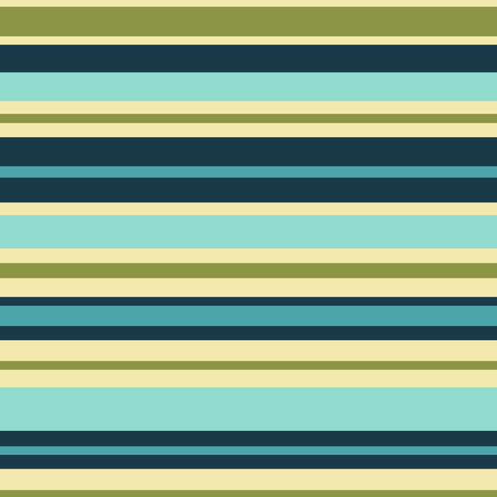 Stripes in Blue Aqua Olive Vanilla Coffee Mug Gallery Image 2