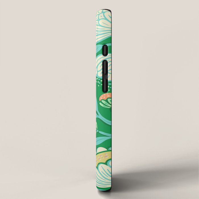 Peacock Dreams - Electric Green iPhone Case Gallery Image 2