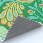Peacock Dreams - Electric Green Rug Gallery Image 4
