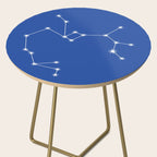 Sagittarius Zodiac Star Constellation Line Art Vibrant Blue Side Table Gallery Image 2