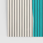 Turquoise Minimalist Digital Painting Artwork Black Lines Poster Gallery Image 3